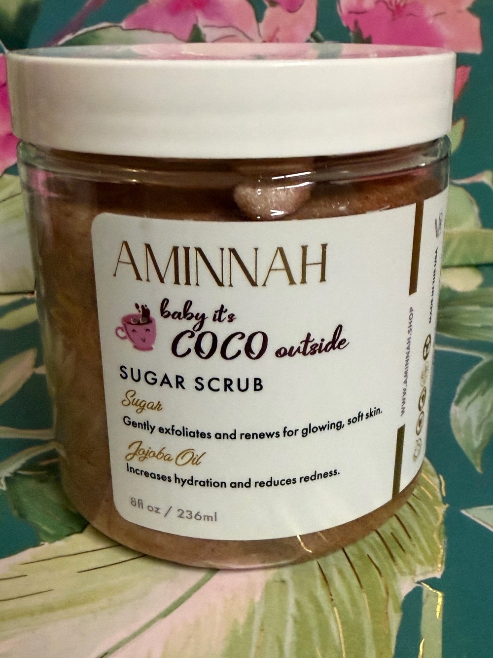 Aminnah Baby It’s Coco Outside Sugar Scrub 8 oz Limited Edition NWT